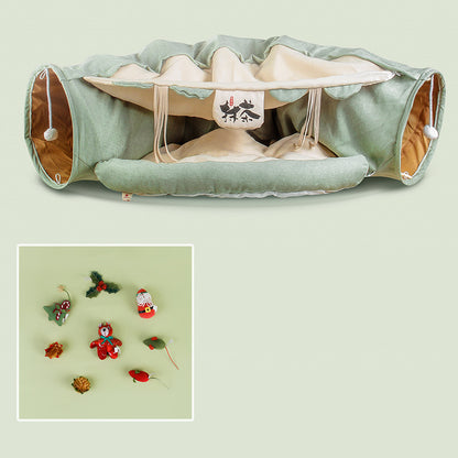 PetCarePlusShop®|Four Seasons Universal Cat Tunnel Cat Bed