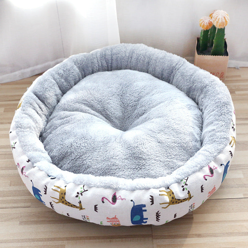 PetCarePlusShop®|Cozy Dog and Cat Bed: Padded with Round Cotton for Ultimate Comfort