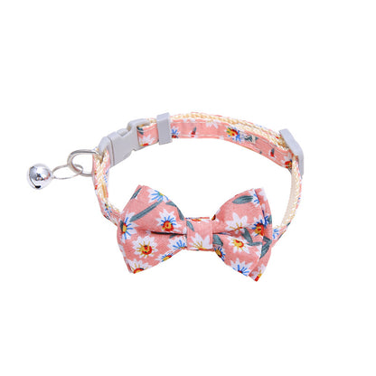 PetCarePlusShop®|  Plaid Bow Tie Collar Necklace With Bell