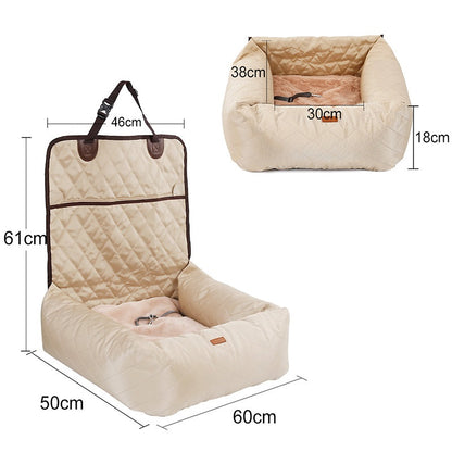 PetCarePlusShop®|2-in-1 Pet Dog Carrier & Car Seat Pad