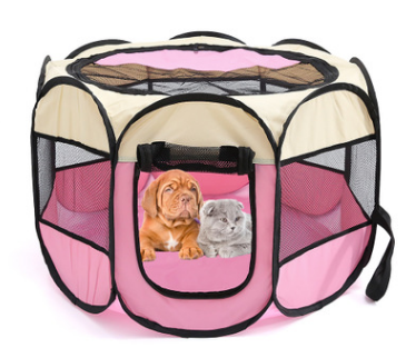 PetCarePlusShop®|Foldable Octagonal Pet Fence | Waterproof 600D Oxford Cloth | Cat & Dog Cage