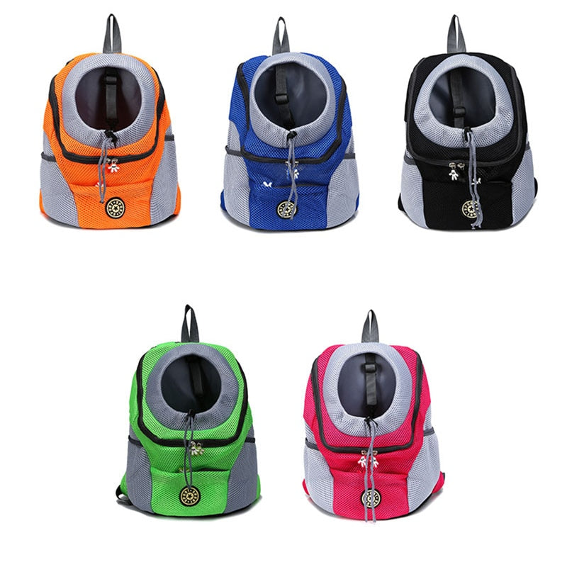 PetCarePlusShop®|Double Shoulder Dog Carrier Backpack for Travel