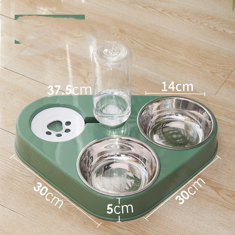 PetCarePlusShop®|3-in-1 Pet Feeder Bowl Set with Water Bottle