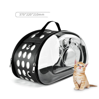 PetCarePlusShop®|Foldable Breathable Cat Bag: Portable Pet Carrier for Outdoor Travel