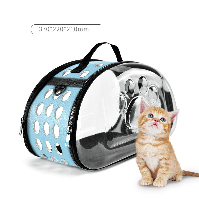 PetCarePlusShop®|Foldable Breathable Cat Bag: Portable Pet Carrier for Outdoor Travel