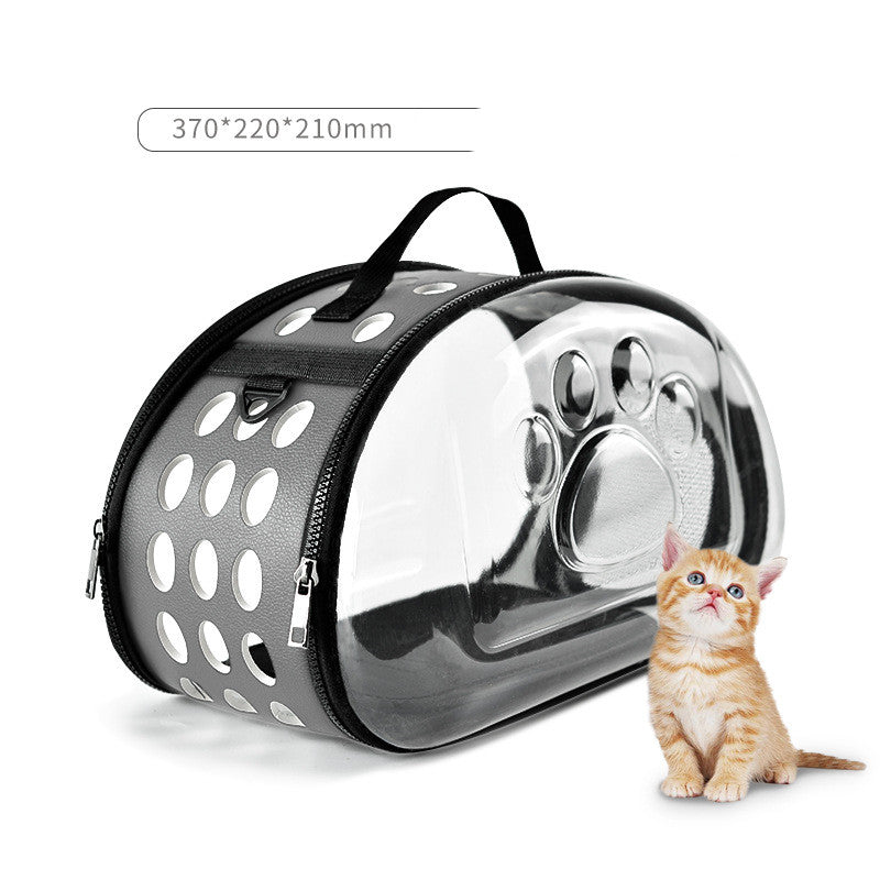 PetCarePlusShop®|Foldable Breathable Cat Bag: Portable Pet Carrier for Outdoor Travel