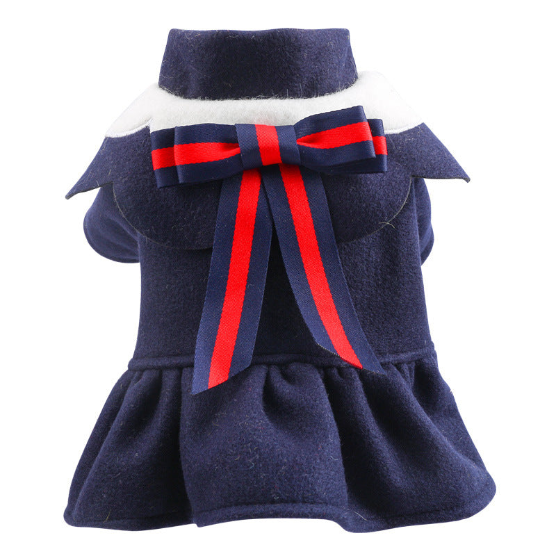 PetCarePlusShop®| British Style Woolen Pet Costume