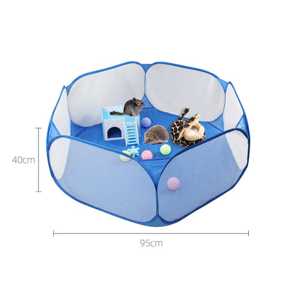 PetCarePlusShop®|Portable Folding Pet Fence Kennel: Scratch-Resistant Cat & Dog Tent