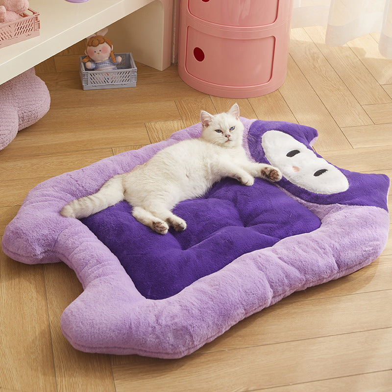 PetCarePlusShop®|Cozy Pet Bed Mat: Universal Thickened Fleece-lined Comfort for Cats & Dogs