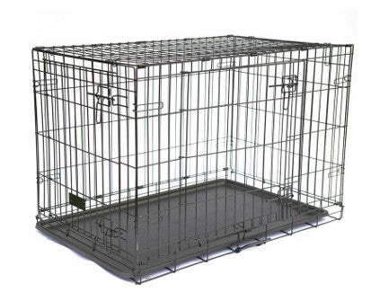 PetCarePlusShop®|Folding Metal Dog Cage