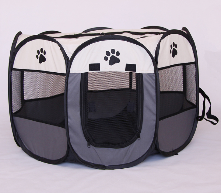 PetCarePlusShop®|Foldable Octagonal Pet Fence | Waterproof 600D Oxford Cloth | Cat & Dog Cage