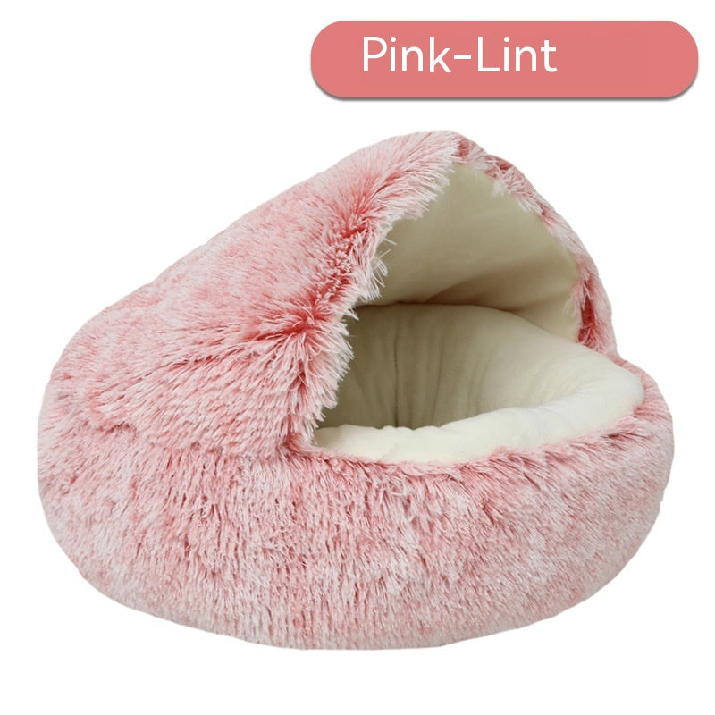 PetCarePlusShop®| Cozy Haven:Semi-Enclosed Pet Bed House