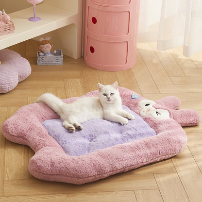 PetCarePlusShop®|Cozy Pet Bed Mat: Universal Thickened Fleece-lined Comfort for Cats & Dogs