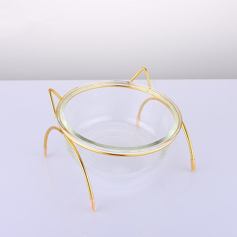 PetCarePlusShop®|Premium Glass Cat Bowl