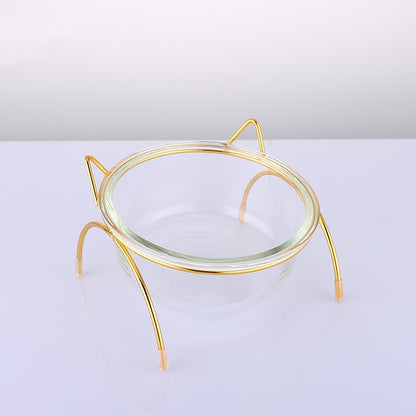 PetCarePlusShop®|Premium Glass Cat Bowl