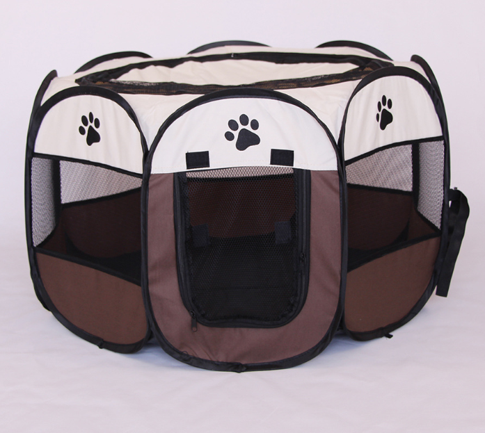 PetCarePlusShop®|Foldable Octagonal Pet Fence | Waterproof 600D Oxford Cloth | Cat & Dog Cage