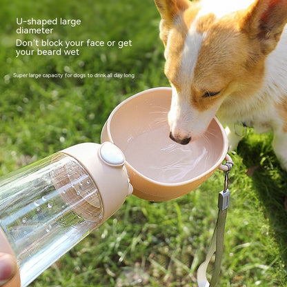 PetCarePlusShop®|Portable Dog Water Bottle & Food Container - Outdoor Pet Travel Feeder & Dispenser