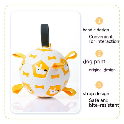 PetCarePlusShop®|Interactive Soccer Dog Toy for Outdoor Fun and Training