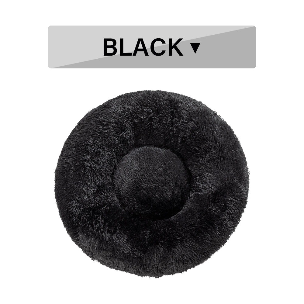 PetCarePlusShop®| Fluffy Donut Dog Bed