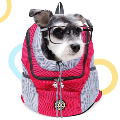 PetCarePlusShop®|Double Shoulder Dog Carrier Backpack for Travel