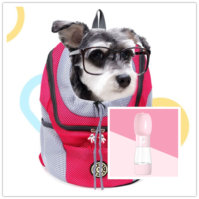 PetCarePlusShop®|Double Shoulder Dog Carrier Backpack for Travel