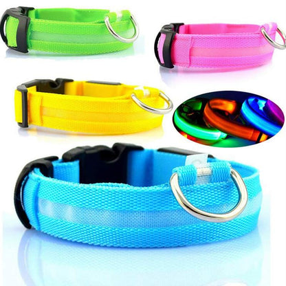 PetCarePlusShop®| Adjustable Nylon LED Pet Collar