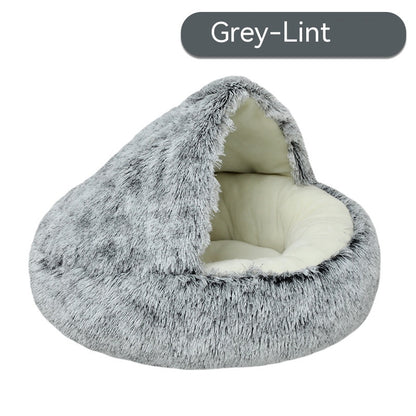 PetCarePlusShop®| Cozy Haven:Semi-Enclosed Pet Bed House