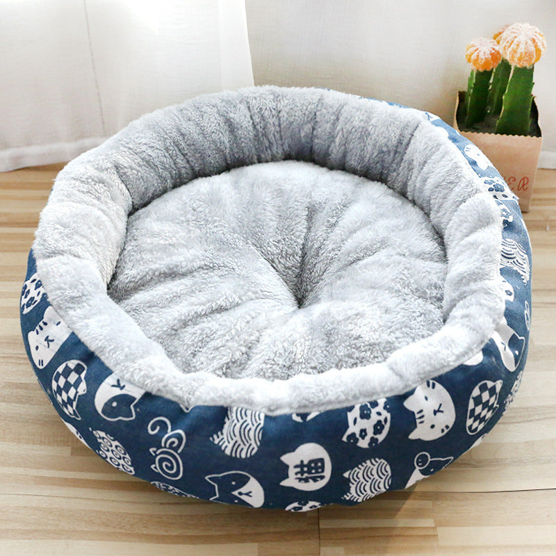 PetCarePlusShop®|Cozy Dog and Cat Bed: Padded with Round Cotton for Ultimate Comfort