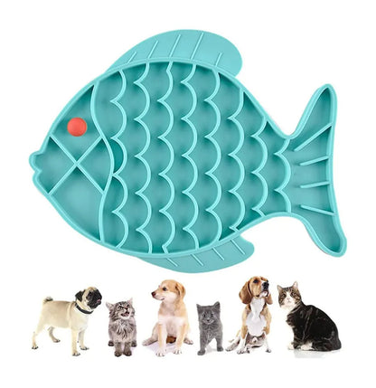 PetCarePlusShop®|Slow Feeder Silicone Lick Mat for Cats & Dogs