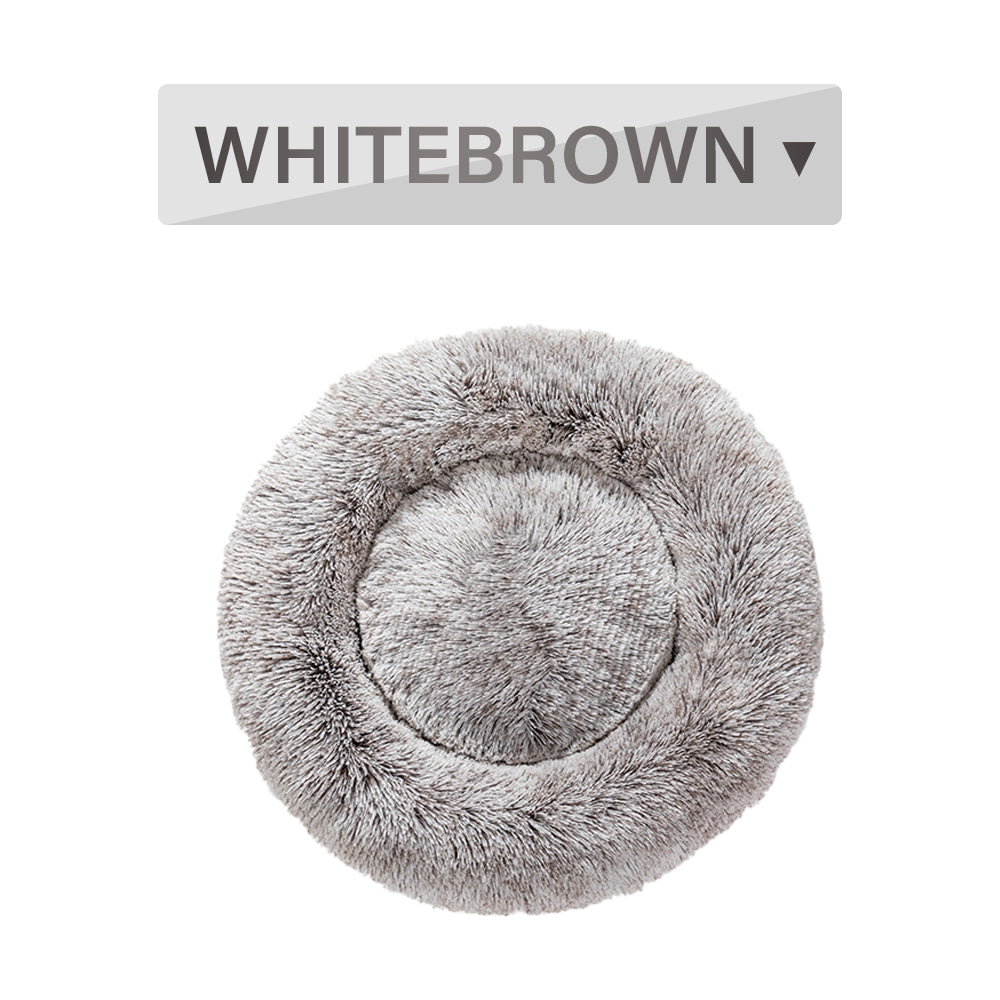 PetCarePlusShop®| Fluffy Donut Dog Bed