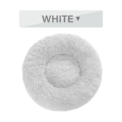 PetCarePlusShop®| Fluffy Donut Dog Bed