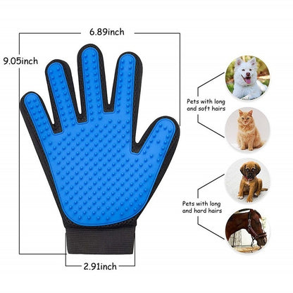 PetCarePlusShop®|Pet Grooming Glove: Gentle Deshedding Brush for Dogs & Cats