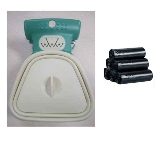 PetCarePlusShop®|Pet Dog Poop Bag Dispenser Travel Foldable Poop Spoon