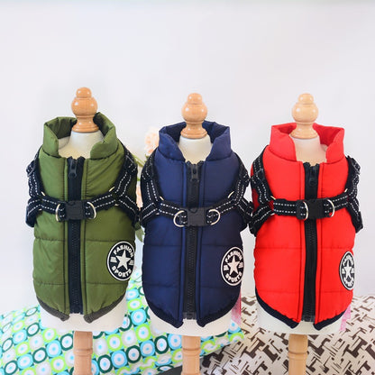 PetCarePlusShop®| Winter Dog Coats with Harnesses – Warm, Waterproof, and Stylish