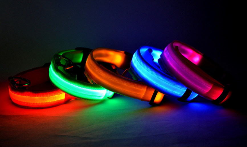 PetCarePlusShop®| Adjustable Nylon LED Pet Collar