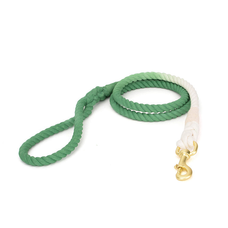 PetCarePlusShop®| Knitted Leather +Cotton Dog Traction Rope: Walks Made Easy