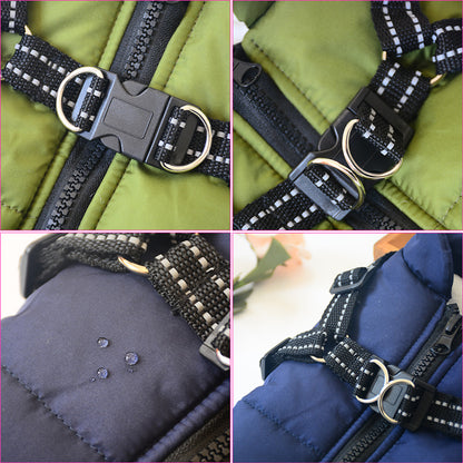 PetCarePlusShop®| Winter Dog Coats with Harnesses – Warm, Waterproof, and Stylish