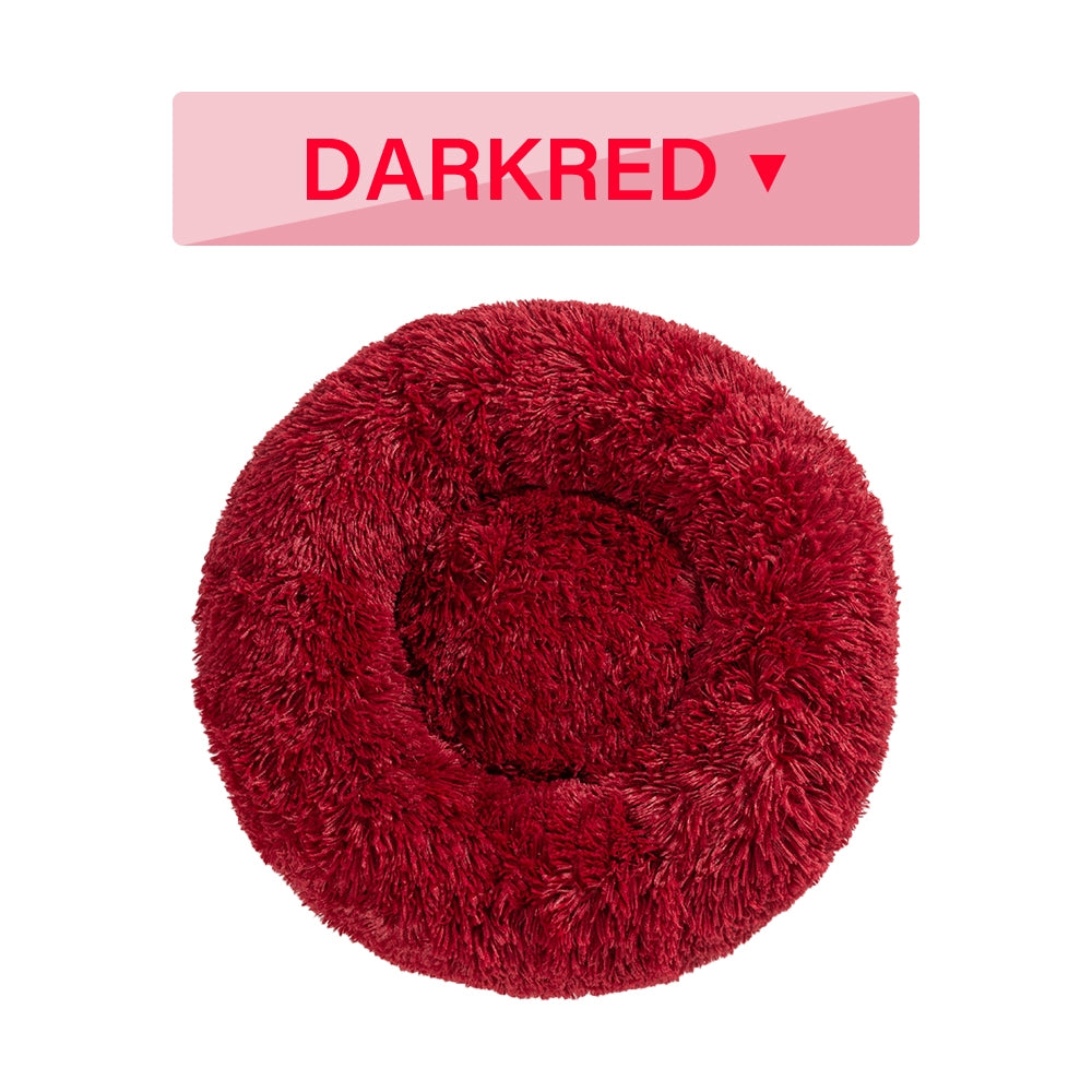 PetCarePlusShop®| Fluffy Donut Dog Bed