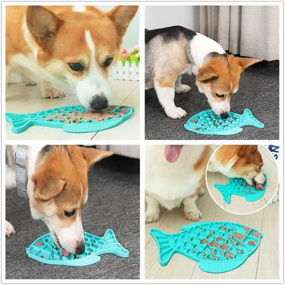 PetCarePlusShop®|Slow Feeder Silicone Lick Mat for Cats & Dogs