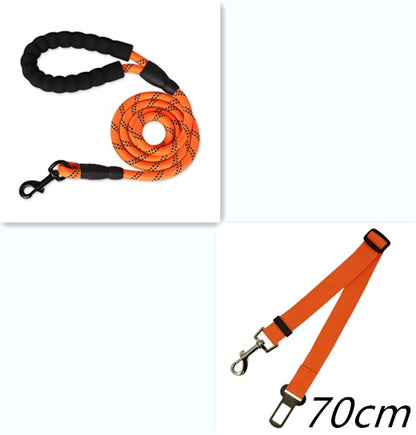 PetCarePlusShop®|Reflective Nylon Dog Leash for Small to Large Dogs