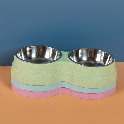 PetCarePlusShop®| Double Stainless Steel Pet Bowls: Food and Water Feeder