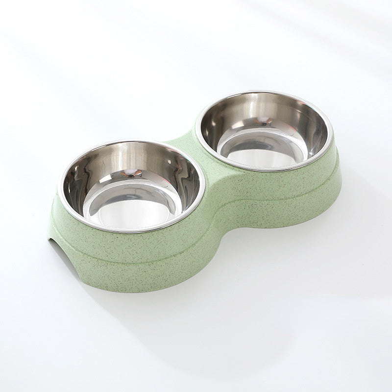 PetCarePlusShop®| Double Stainless Steel Pet Bowls: Food and Water Feeder