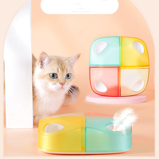 PetCarePlusShop®|Rechargeable Automatic Teasing Cat Feather Toy