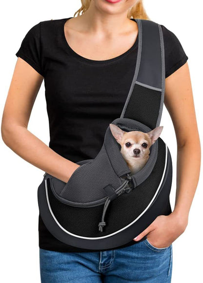 PetCarePlusShop®|Portable Crossbody Bag for Dogs & Cats