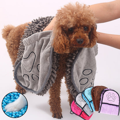 PetCarePlusShop®|Super Absorbent Microfiber Dog & Cat Bath Towels