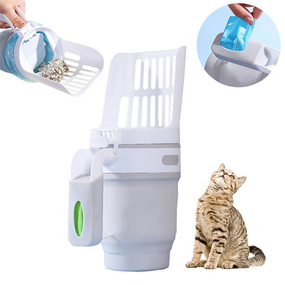 PetCarePlusShop®|Widen Cat Litter Shovel Scoop With Refill Bags