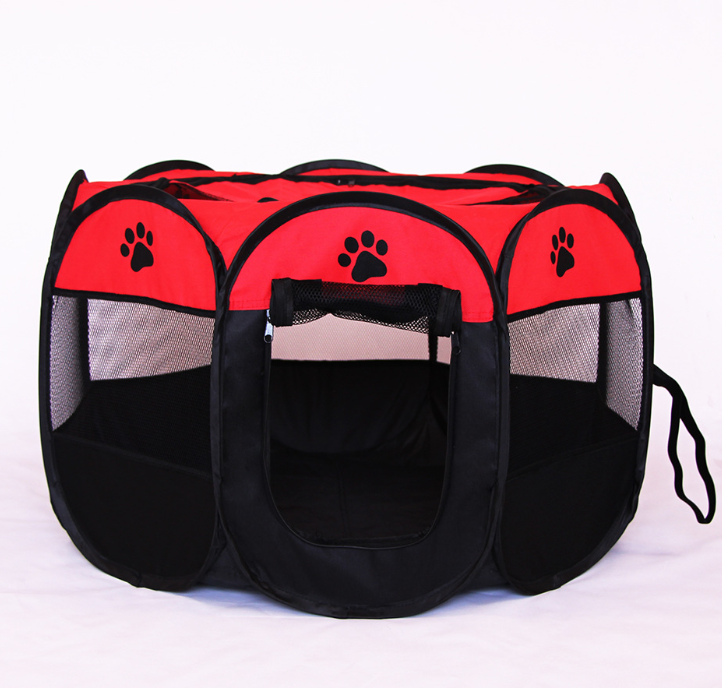 PetCarePlusShop®|Foldable Octagonal Pet Fence | Waterproof 600D Oxford Cloth | Cat & Dog Cage