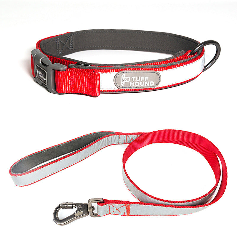 PetCarePlusShop®| Reflective Full Neck Dog Collar & Leash Set