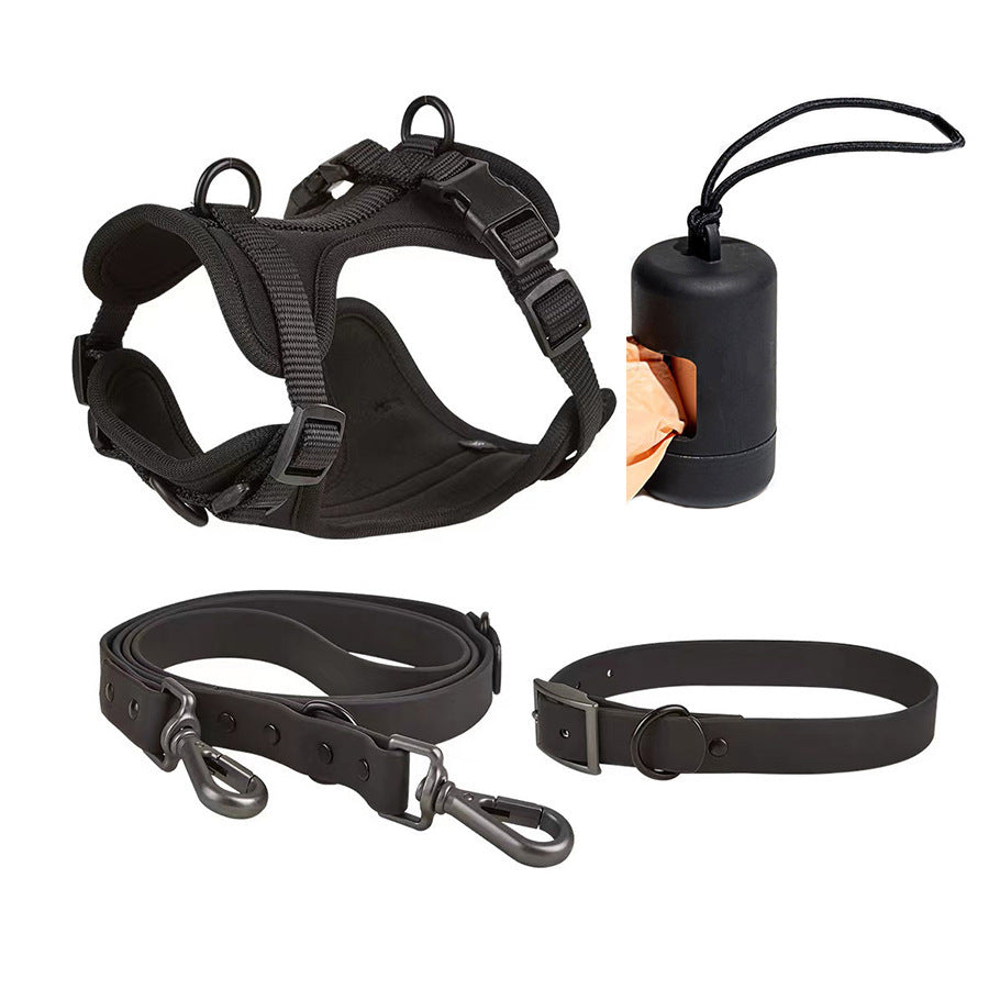 PetCarePlusShop®|Dog Tactical Chest Back Anti-bite Waterproof Collar