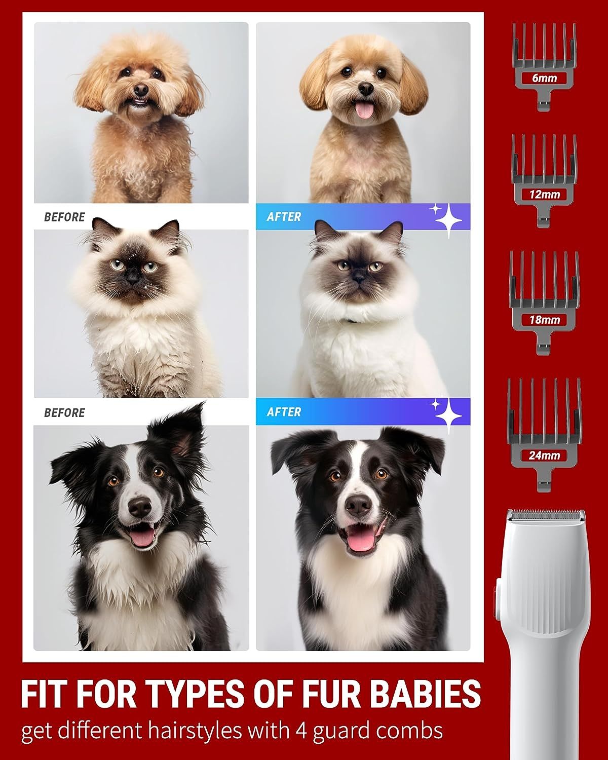 PetCarePlusShop®|Pet Hair Vacuum & Grooming Kit: Complete Solution for Shedding Dogs & Cats